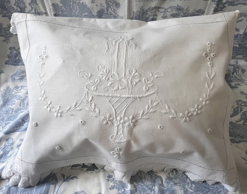 Antique white work lace - antique,