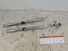 Extendable Wardrobe Rods, Silver Stainless Steel Retractable Wardrobe (READ)