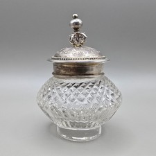 Antique cut glass - antique, inkwell