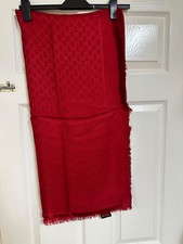 100% authentic gucci red scarf never worn excellent condition