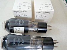 Pair Tungsram UK   P12/ 250 PX4  ACO44 NOS Valve Tube