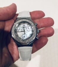 TECHNOMARINE DIAMOND WATCH WITH AUTHENTIC ALLIGATOR LEATHER STRAPS