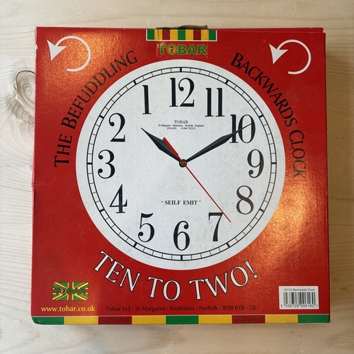 Tobar backwards wall clock - tobar,