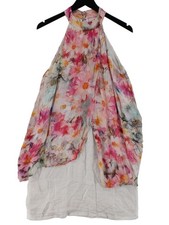 120% Lino Tank Midi Dress in Multi