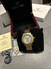 Ultra Rare Oskar Emil Luxury Swiss Made Mens Watch Chronograph Boxed And Papers