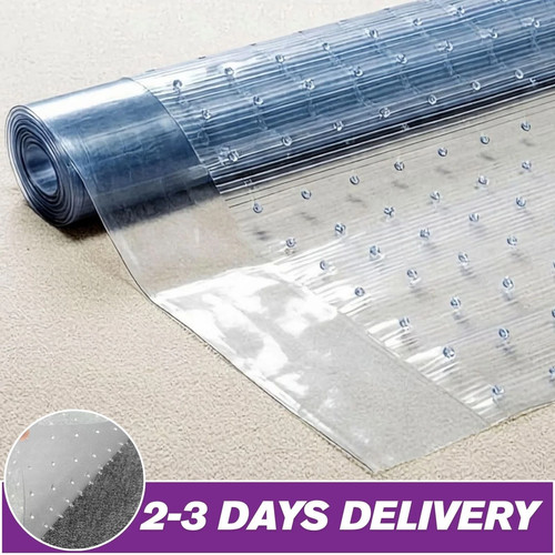 Heavy duty clear vinyl carpet - duty,