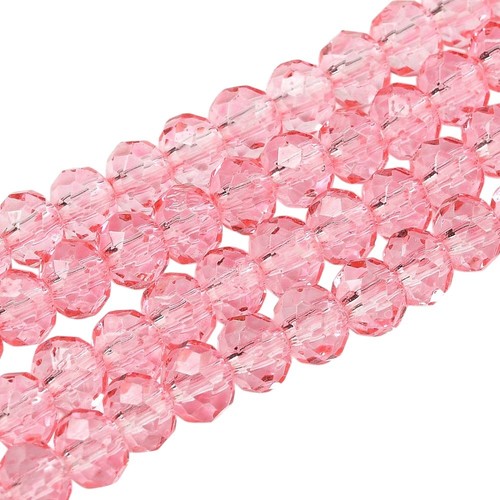 Faceted rondelle crystal - rondelle,