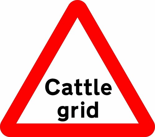 Cattle grid road - grid, safety