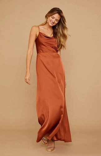 Burnt orange bridesmaid - burnt,