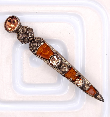 Vintage celtic dirk brooch - vintage,