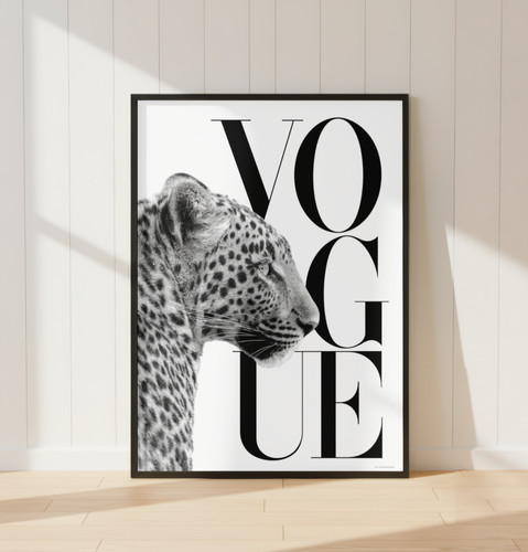 Leopard vogue wall - vogue,