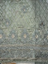 Indian Pakistani Salwar Kameez Suit 4 Piece Unstitched Embroidered