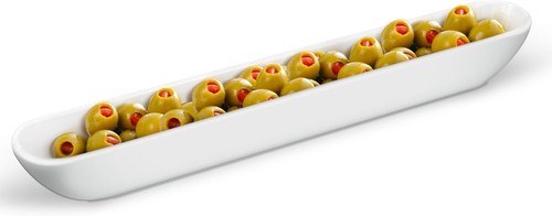 Kevenal olive boat - tray,, 13''