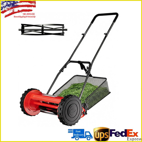 14inch manual push reel lawn - manual,