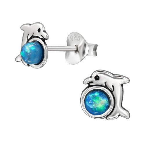 Blue crystal dolphin 925 - blue,