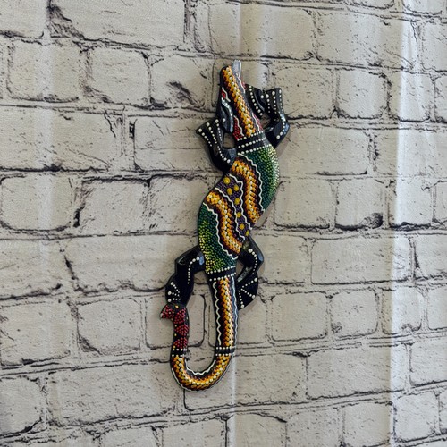 30cm gecko carved wooden - carved, dot