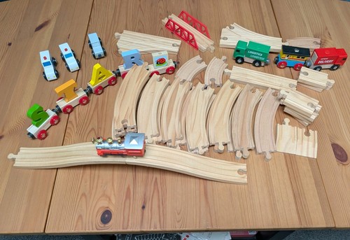 Wooden train set - train,