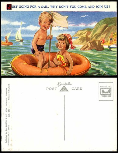 Taylor old postcard little boy - postcard,