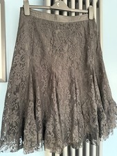 Papaya 12 80s style boho gypsy goth whimsigoth skirt Floral Lace Vintage Retro