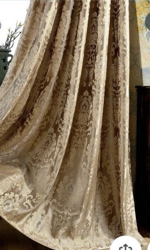 Gold damask curtains - damask,