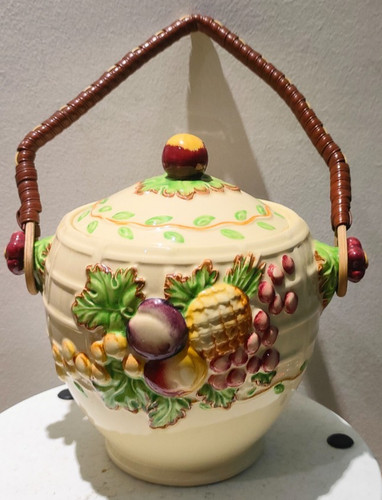 Clarice cliff biscuit barrel - biscuit,