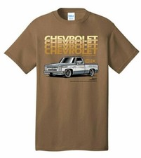 Chevy c10 shirt brown w - t-shirt,