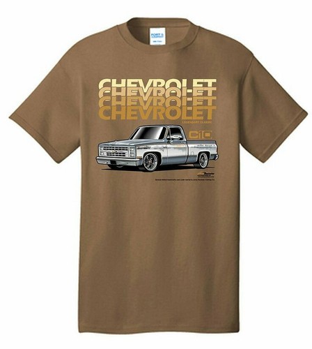 Chevy c10 shirt brown - t-shirt, w/