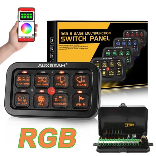 Auxbeam 24v rgb led - 12-24v, switch