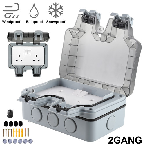 Weatherproof outdoor plug 13a - plug,