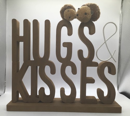 Hedgehog hugs word block - hugs,