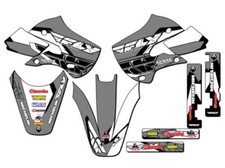 2002-2009 KLX 110 13 FLY Grey Senge Graphics Kit Compatible with Kawasaki