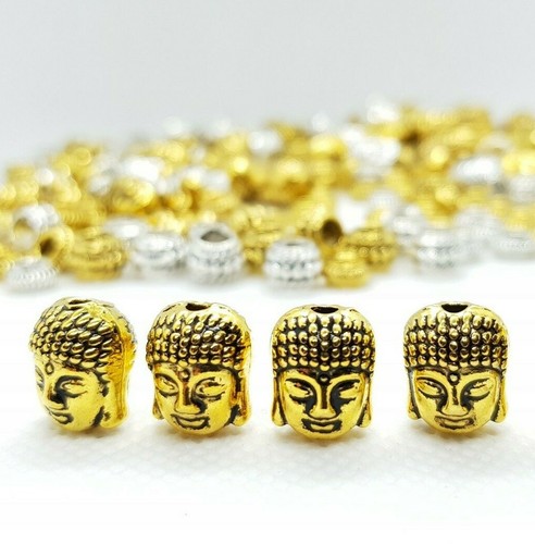 Buddha head mixed - mixed, beads