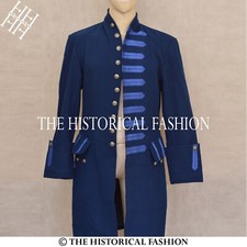 Blue Wool Tench Frock Coat Men