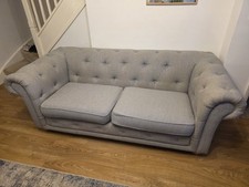 Grey DFS Chesterfield Style
