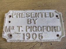 ANTIQUE 1905 CAST IRON WALL