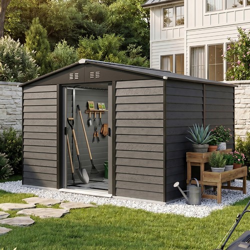 10ft garden shed metal - x,