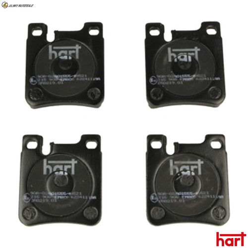 Brake pad set - pad, 215