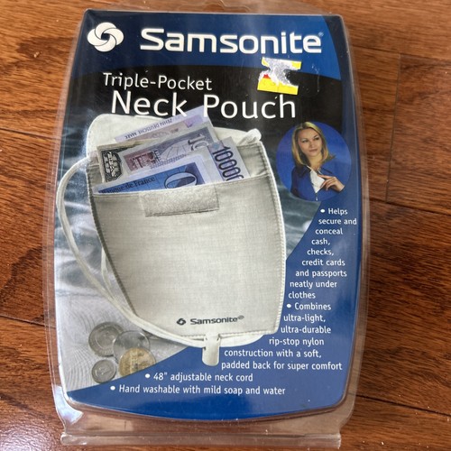 Samsonite triple pocket neck - samsonite,