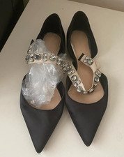 women Zara black faux suede