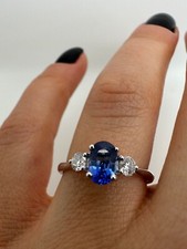Platinum Trilogy Blue Sapphire
