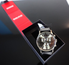 Nixon Sentry Chrono Leather Watch - All Gunmetal / Black A405-680 New With Tags