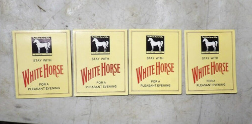 Vintage white horse - vintage, scotch