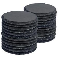 24x Round Slate Coasters 10cm