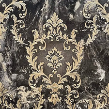 Vasari Sienna Damask Black &