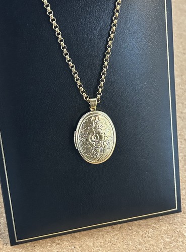 18ct gold vintage oval - vintage, flower