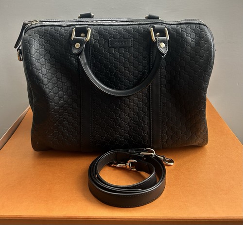 Gucci boston black leather - boston,
