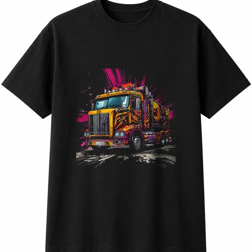 Hgv lorry paper retro mens - lorry,