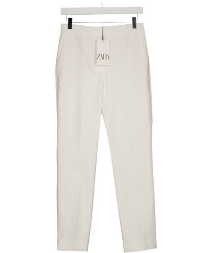 Zara white tailored cigarette - zara,