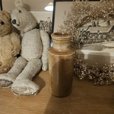 Vintage Brown Stoneware Jar