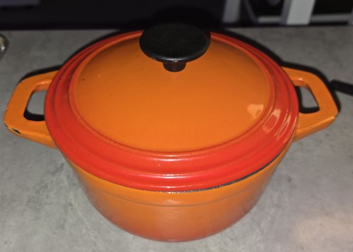 Cast iron enamel casserole - cast,
